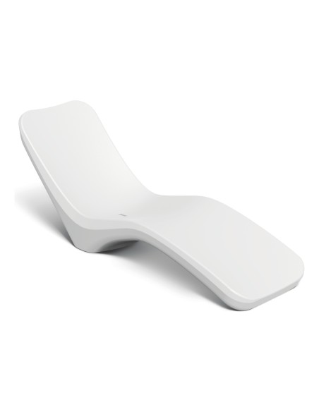 Sonnenliege, Rotationsguss, ergonomisch – Weiß | Töpferkönig