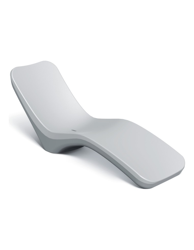 Sonnenliege, Rotationsguss, ergonomisch – Hellgrau | Töpferkönig