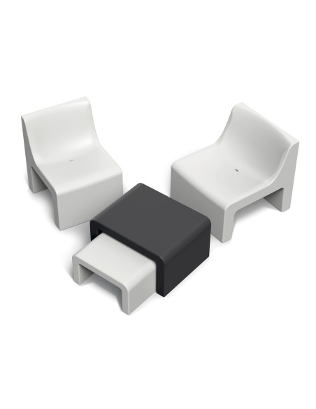 Loungesofa, Rotationsguss – Hellgrau | Töpferkönig