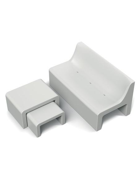 Loungesofa, Rotationsguss – Weiß | Töpferkönig