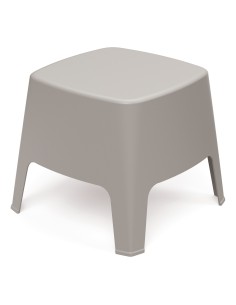 Beistelltisch / Hocker, Monoblock, seidenmatt, stapelbar – Taupe | Töpferkönig
