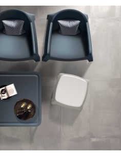 Beistelltisch / Hocker, Monoblock, seidenmatt, stapelbar – Sandbeige | Töpferkönig 2