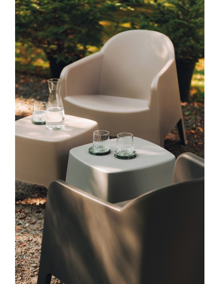Couchtisch, Monoblock, seidenmatt – Weiß | Töpferkönig