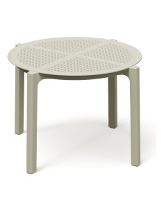 Beistelltisch rund mit Lochmuster – Sandbeige | Töpferkönig