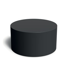 Couchtisch, rund, Rotationsguss – Schwarz | Töpferkönig
