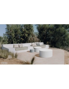 Couchtisch, rund, Rotationsguss – Weiß | Töpferkönig 2