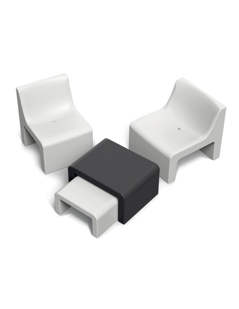 Couchtisch klein, Rotationsguss – Schwarz | Töpferkönig