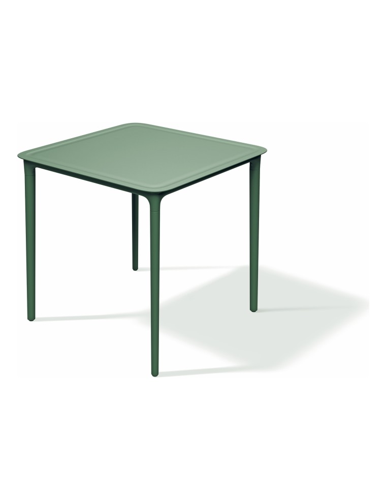 Gartentisch quadratisch in Bugholz-Optik – Tannengrün | Töpferkönig
