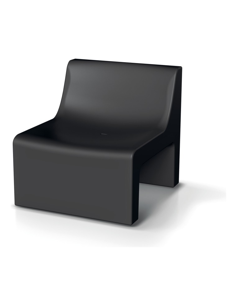Loungesessel, Rotationsguss – Schwarz | Töpferkönig