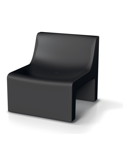Loungesessel, Rotationsguss – Schwarz | Töpferkönig