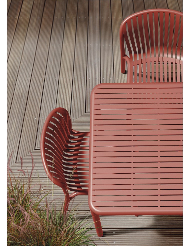 Barhocker mit Lehne mit Lamellen, stapelbar – Sandbeige | Töpferkönig