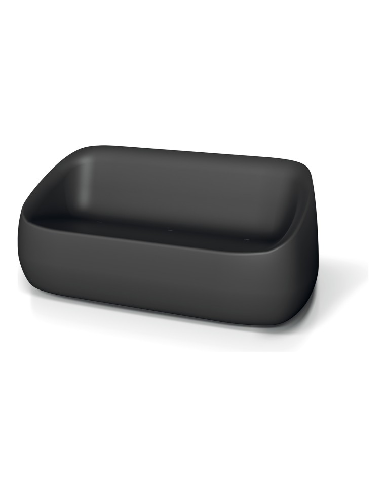 Loungesofa, Rotationsguss, abgerundet – Schwarz | Töpferkönig