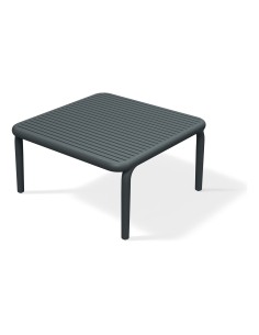 Couchtisch quadratisch mit Lamellen – Anthrazit | Töpferkönig