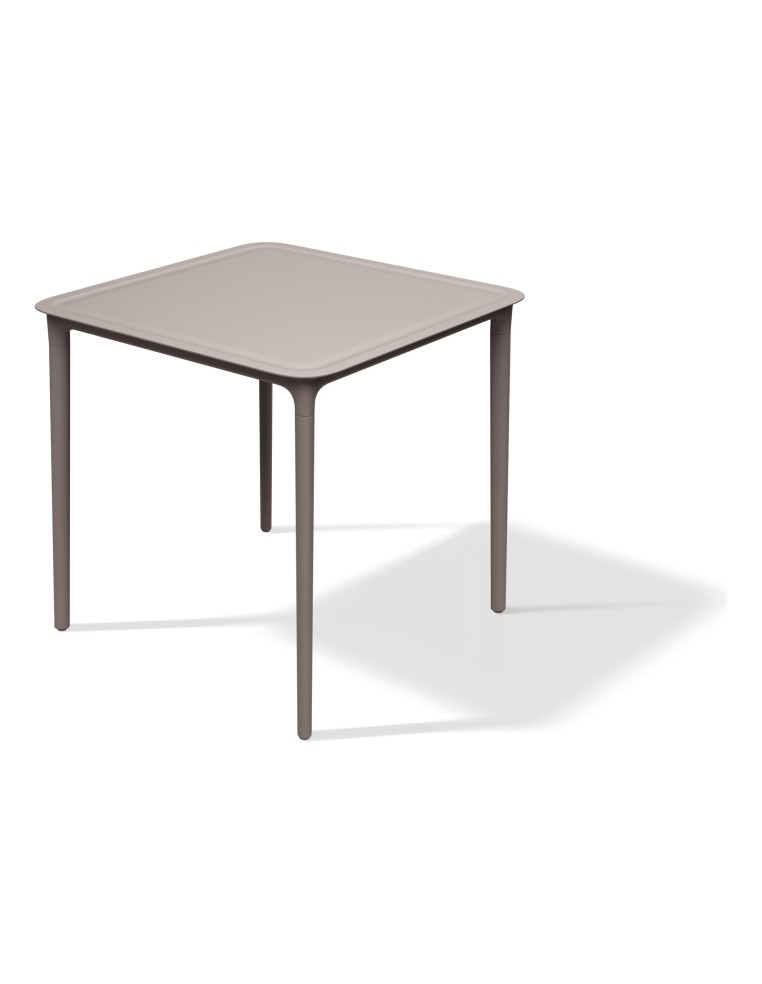 Gartentisch quadratisch in Bugholz-Optik – Taupe | Töpferkönig