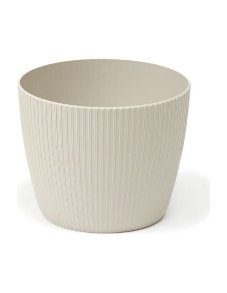 Übertopf rund XS Ø14 × 11 cm Gerillt, 1,3 L – Baumwolle