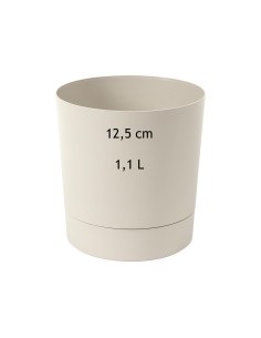 Sierpot rond Ø13 × 13 cm mat, 1,1 L – Katoenwit | Töpferkönig