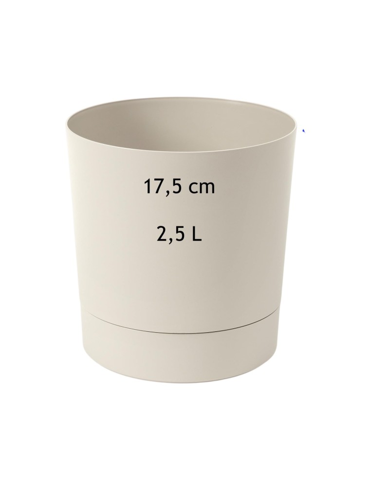 Übertopf rund Ø18 × 19 cm Matt, 2,5 L – Baumwolle | Töpferkönig