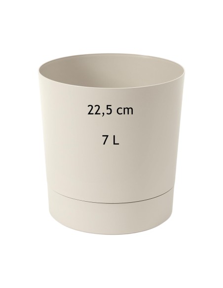 Cache-pot rond Ø23 × 24 cm mat, 7 L – Coton | Töpferkönig