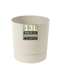 Cache-pot rond Ø28 × 30 cm mat, 13 L – Coton | Töpferkönig