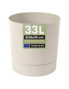 Cache-pot rond Ø38 × 40 cm mat, 33 L – Coton | Töpferkönig