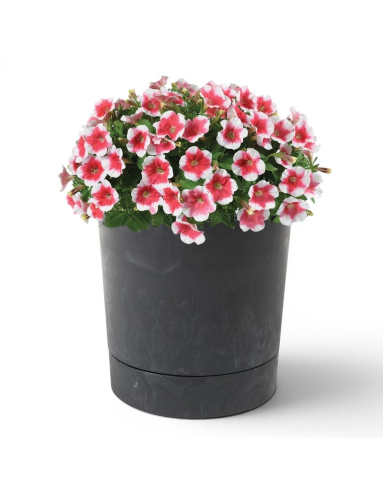 Übertopf rund Ø28 × 30 cm Beton-Optik, 13 L – Beton Schwarz | Töpferkönig