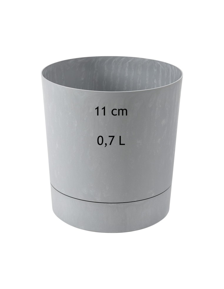 Übertopf rund Ø11 × 12 cm Beton-Optik, 0,7 L – Beton Grau | Töpferkönig