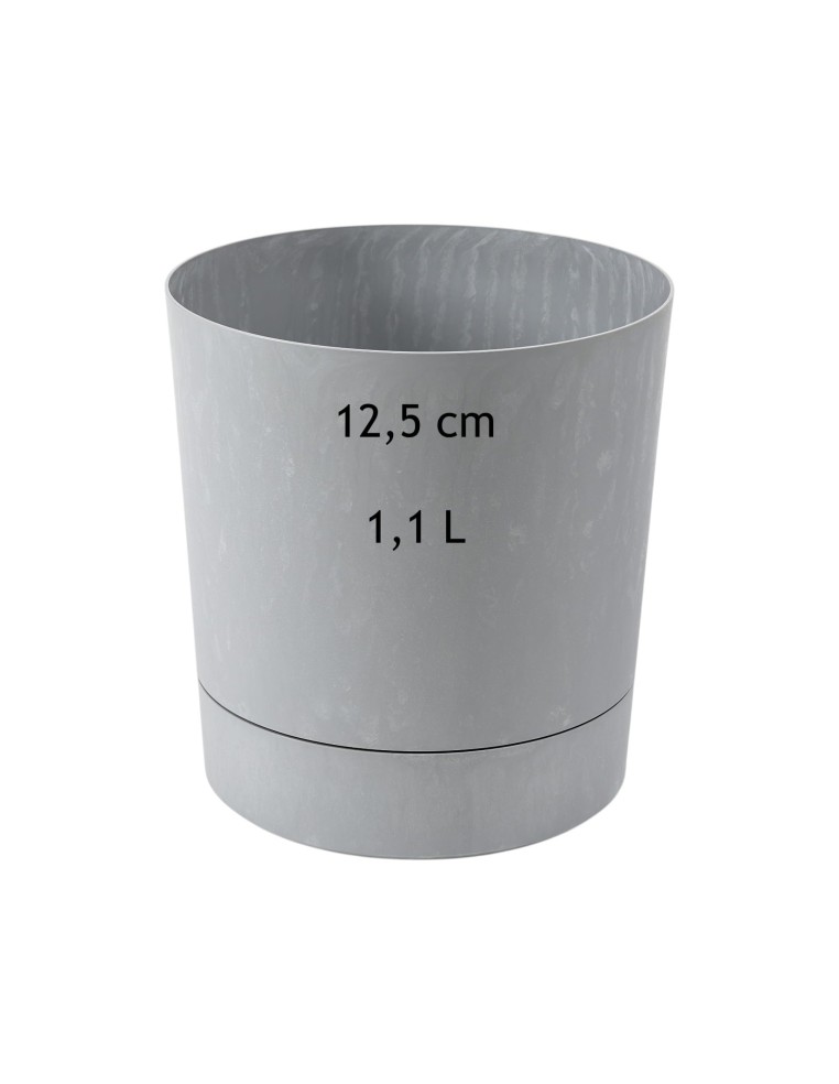 Übertopf rund Ø13 × 13 cm Beton-Optik, 1,1 L – Beton Grau | Töpferkönig