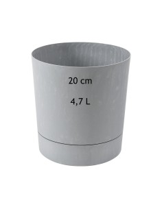 Übertopf rund Ø20 × 21 cm Beton-Optik, 4,7 L – Beton Grau | Töpferkönig
