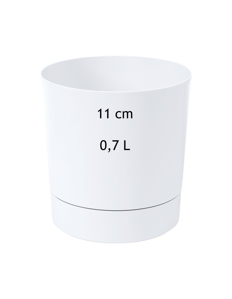 Sierpot rond Ø11 × 12 cm mat, 0,7 L – Wit | Töpferkönig