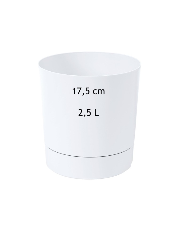 Sierpot rond Ø18 × 19 cm mat, 2,5 L – Wit | Töpferkönig