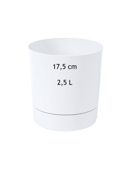Sierpot rond Ø18 × 19 cm mat, 2,5 L – Wit | Töpferkönig