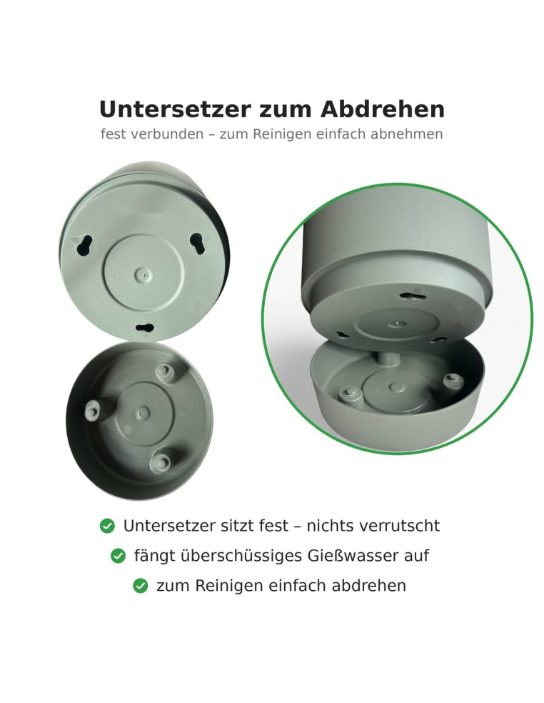 Coprivaso rotondo Ø13 × 13 cm opaco, 1,1 L – Nero | Töpferkönig