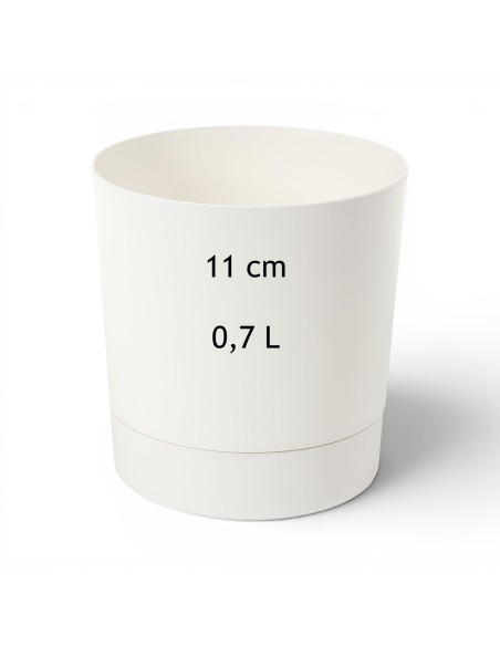 Übertopf rund Ø11 × 12 cm Matt, 0,7 L – Creme | Töpferkönig