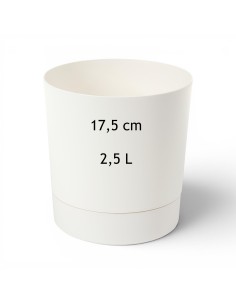 Übertopf rund Ø18 × 19 cm Matt, 2,5 L – Creme | Töpferkönig