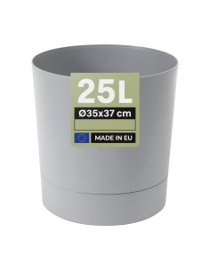 Sierpot rond Ø35 × 37 cm mat, 25 L – Grijs | Töpferkönig