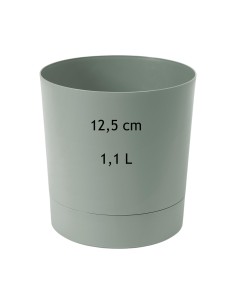 Übertopf rund Ø13 × 13 cm Matt, 1,1 L – Grün | Töpferkönig