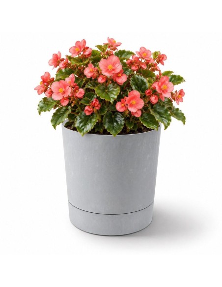 Cache-pot rond Ø18 × 19 cm aspect béton, 2,5 L – Béton gris | Töpferkönig