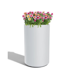 Pot haut rond Ø47 × 76 cm mat, 125 L – Blanc | Töpferkönig