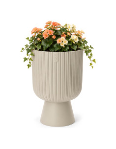 Blumenkübel rund XL hoch Ø29 × 43 cm, 18,7 L – Creme