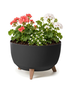 Vasque ronde L Ø40 × 25 cm mate, 21 L – Noir