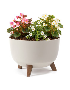 Pflanzschale rund M+ Ø33 × 23 cm Matt, 12,4 L – Baumwolle