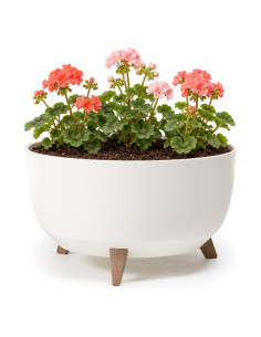 Vasque ronde XL Ø47 × 27 cm mate, 31,5 L – Crème