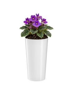 Pot haut rond S Ø14 × 26 cm brillant, 2,9 L – Blanc
