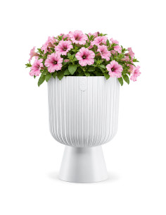 Plantenbak rond XXL hoog Ø39 × 57 cm, 42 L – Wit