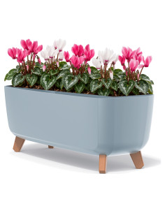 Pflanzschale mit Füßen 57 × 23 × 24 cm Matt, 19,5 L – Grau | Töpferkönig