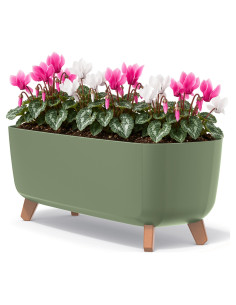 Plantenschaal op pootjes 57 × 23 × 24 cm mat, 19,5 L – Groen | Töpferkönig