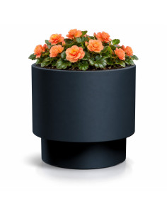 Blumentopf rund Ø40 × 37 cm Matt, 40 L – Anthrazit | Töpferkönig