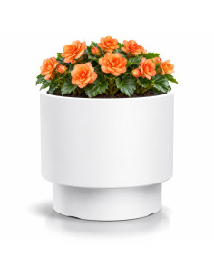 Blumentopf rund Ø40 × 37 cm Matt, 40 L – Weiß | Töpferkönig