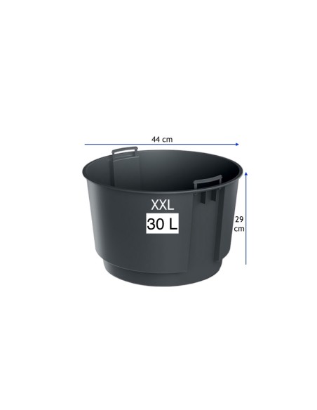 Blumentopf Kunststoff XXL mit Einsatz Anthrazit 74L/30L