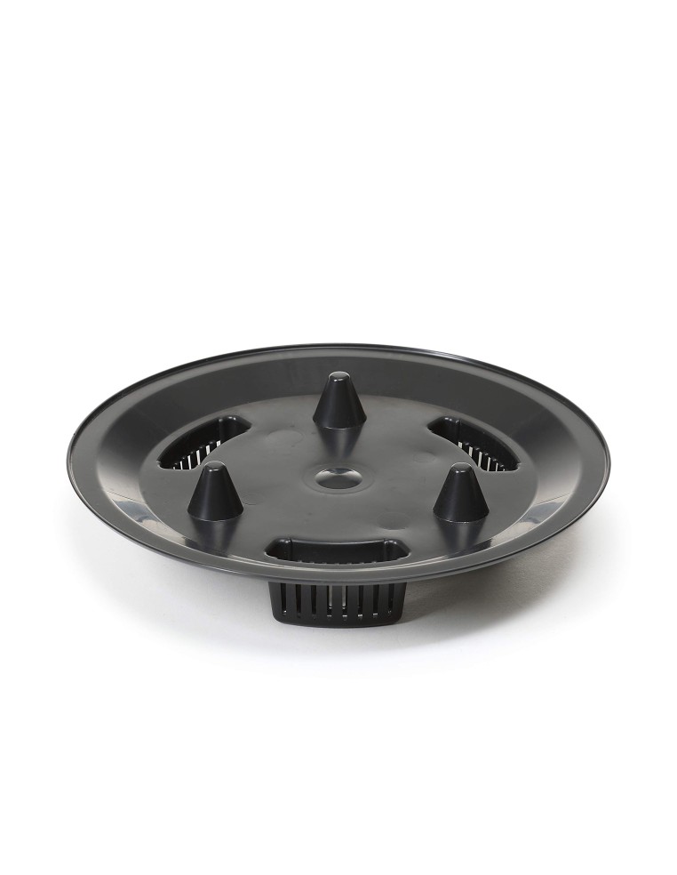Cuenco para plantas redondo M+ Ø33 × 23 cm efecto hormigón, 12,4 L – Gris hormigón | Töpferkönig